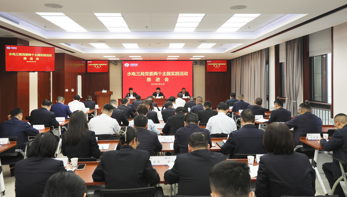 水电三局党委召开两个主题实践活动推进会