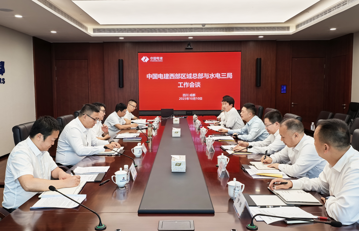 水电三局与AG贵宾厅西部区域总部座谈交流